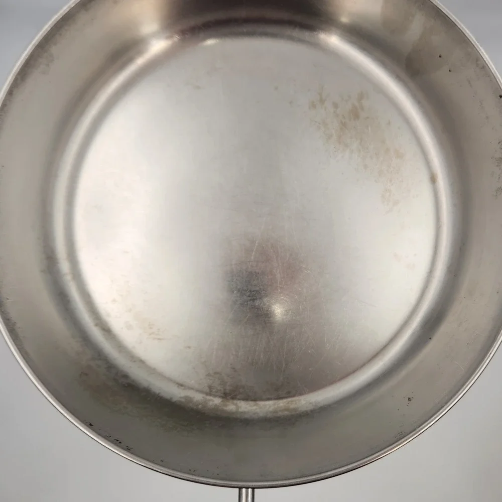 Vintage Revere Ware 9 Inch Skillet Copper Bottom Stainless Clinton IL USA - 1988